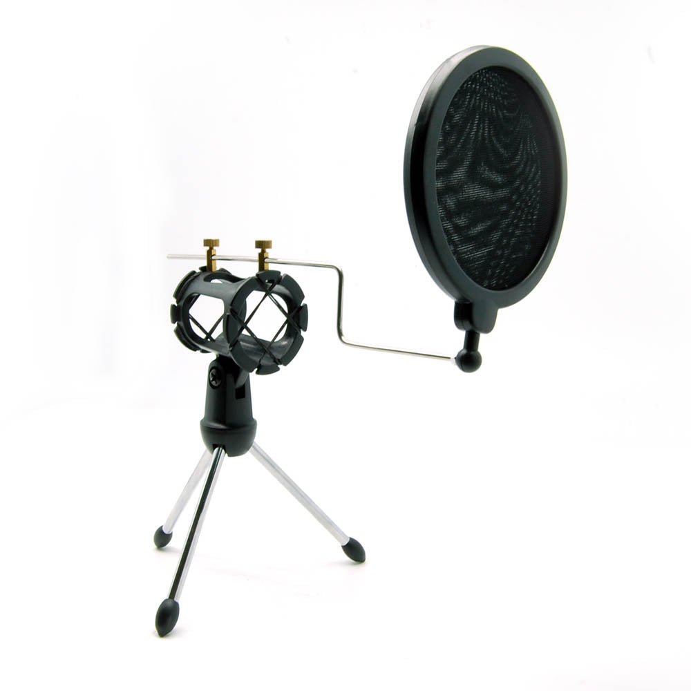 Portable Desktop Microphone Stand MDS-5 With Pop-Filter Portable Desktop Microphone Stand MDS-5 With Pop-Filter